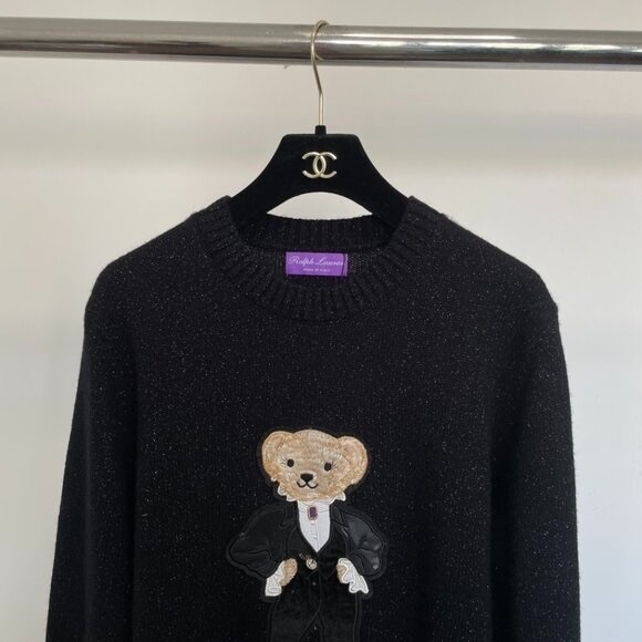 Polo by Ralph Dress Cartoon Bear Brown Sweater - Picture 6 of 8